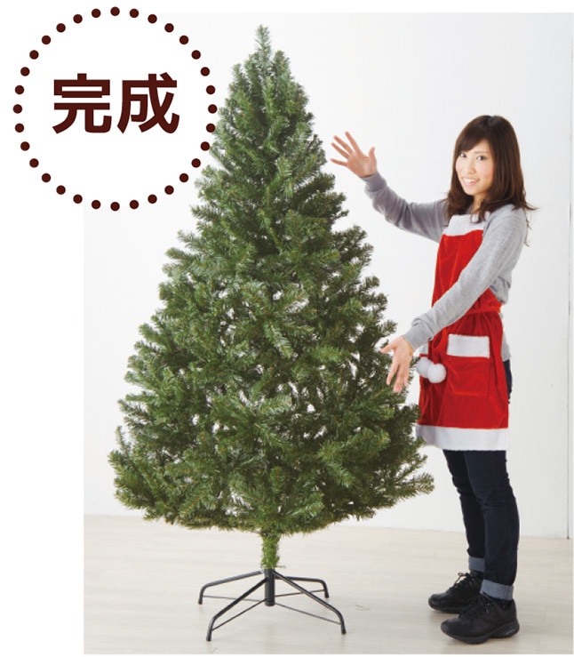 ツリーの組み立てが完了した様子