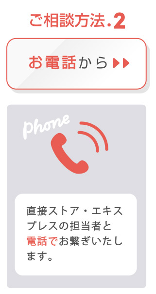 ご相談方法2　お電話から