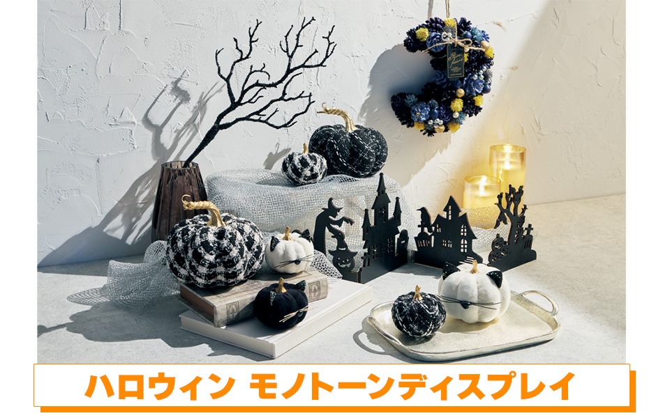 ハロウィン モノトーンディスプレイ