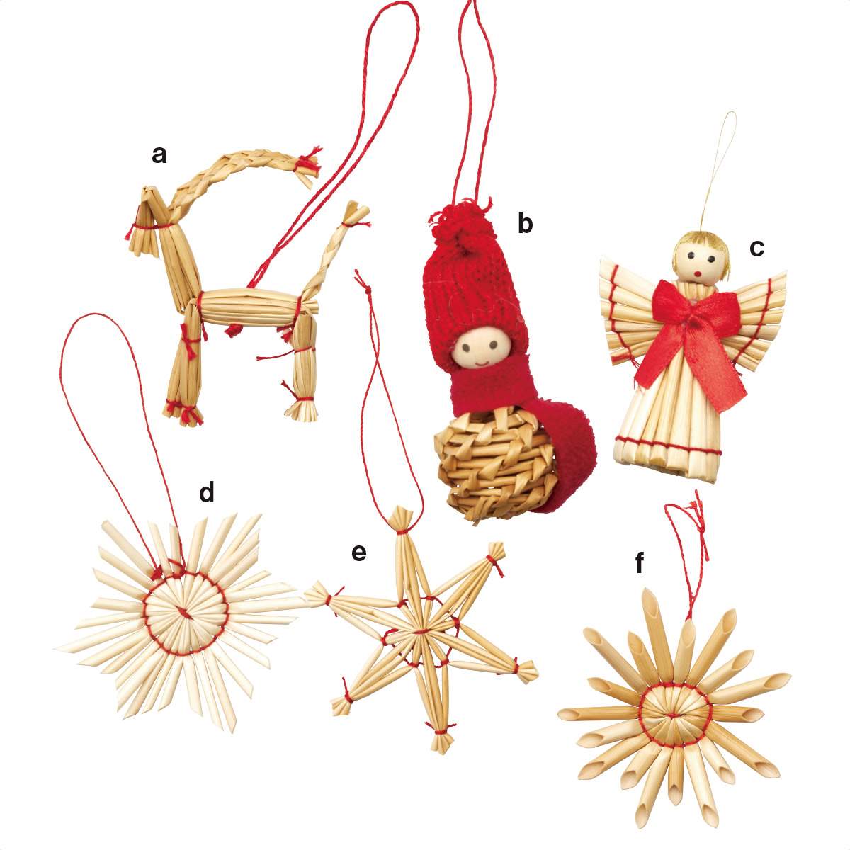 ストローオーナメント27個セット クリスマス 人形 北欧 ディスプレイ 装飾 通販 ストア エキスプレス