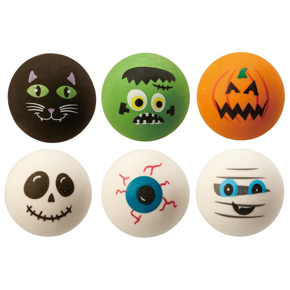 36個 ハロウィンボール消しゴム6柄アソート 通販 ストア エキスプレス