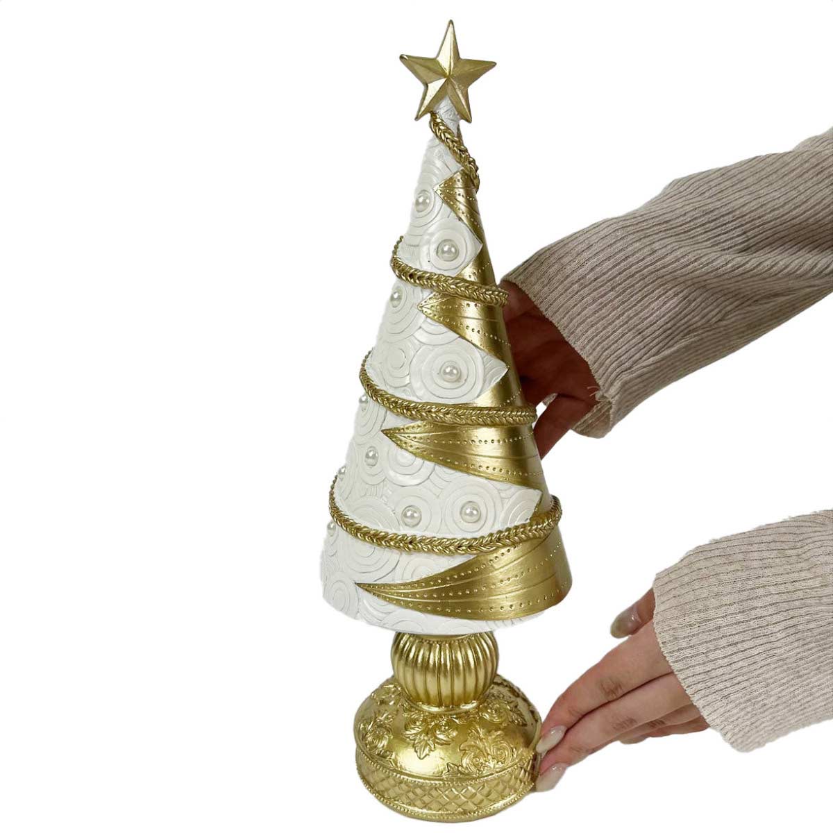 クリスマスツリーオブジェ ゴールド クリスマスツリーオブジェ ゴールド
