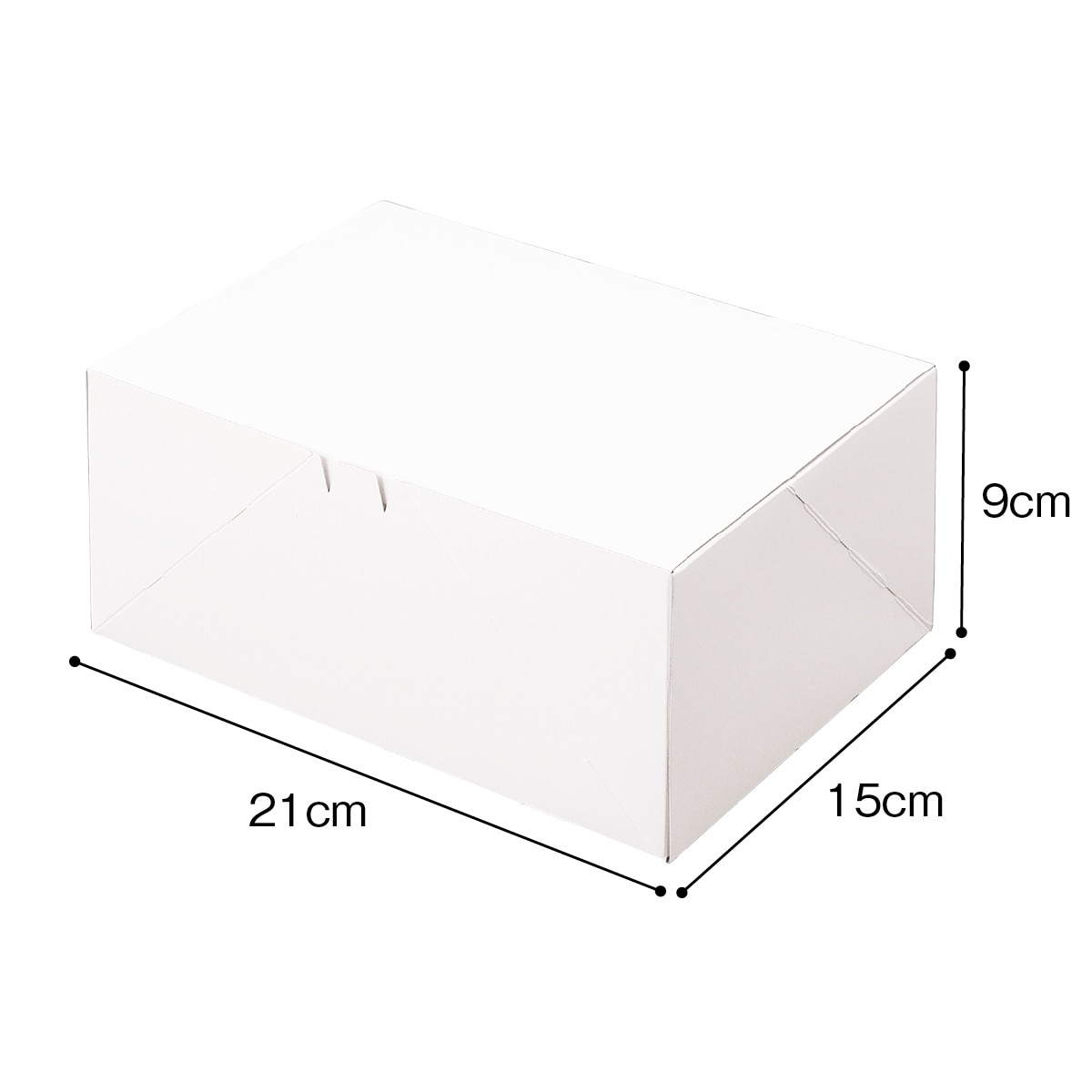 Amazon.co.jp: ハコマルシェ 白ムジデコ箱 ケーキ箱 ケーキ