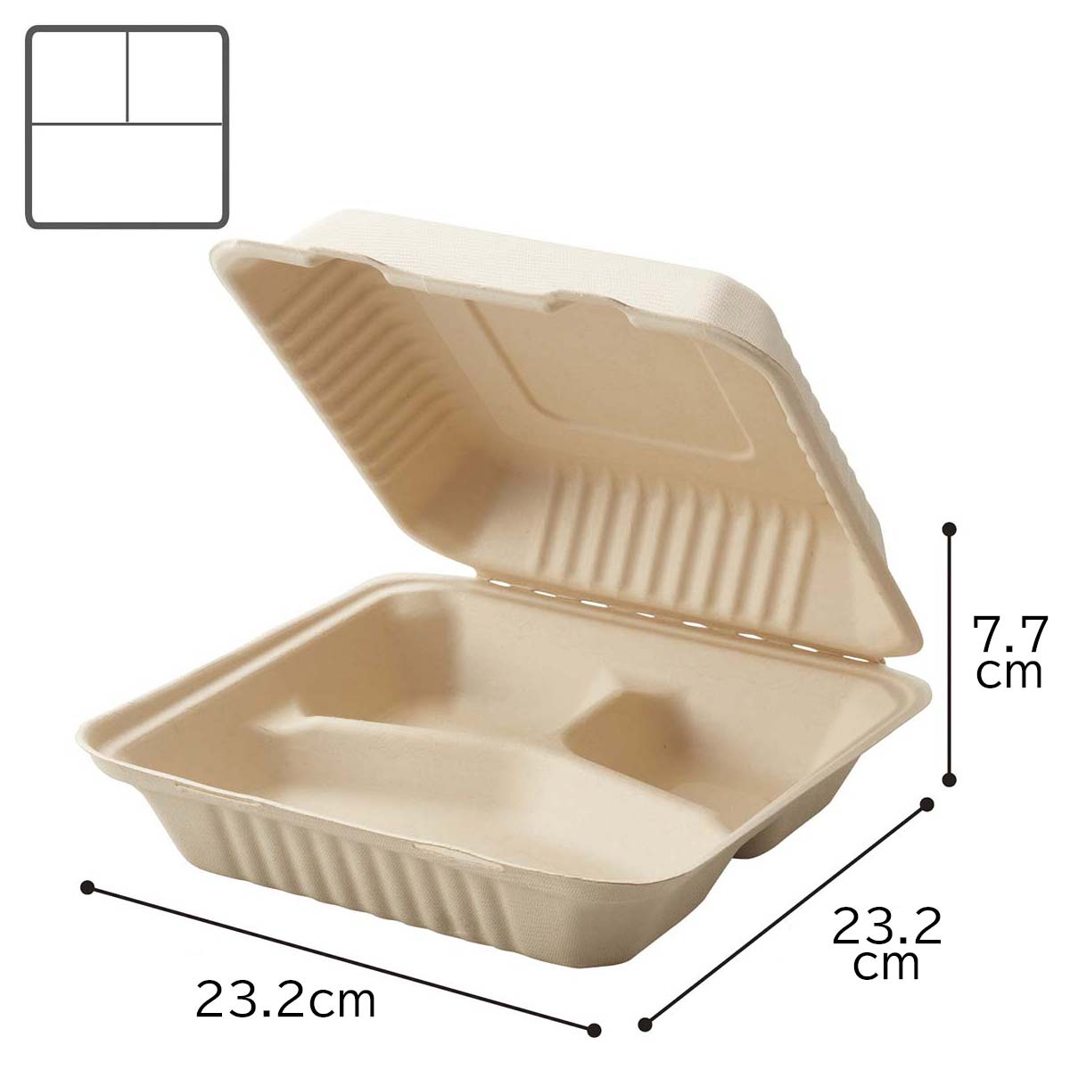 (4)23.2×23.2×7.7cm