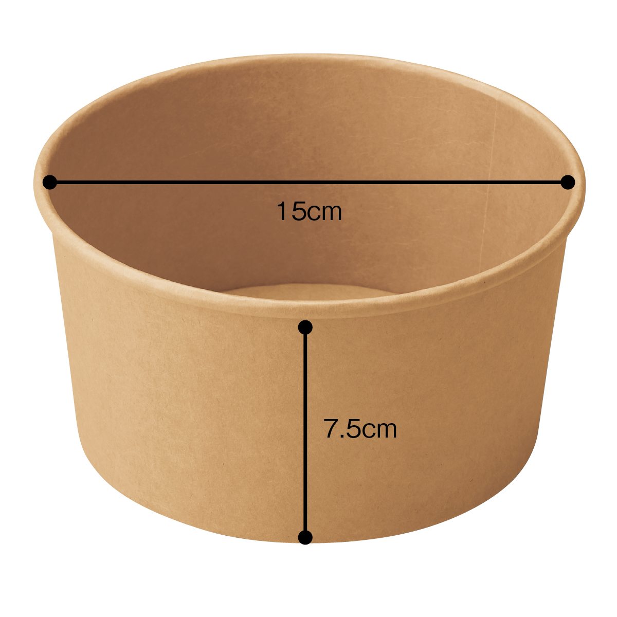 (3)口径15(12.8)×7.5cm