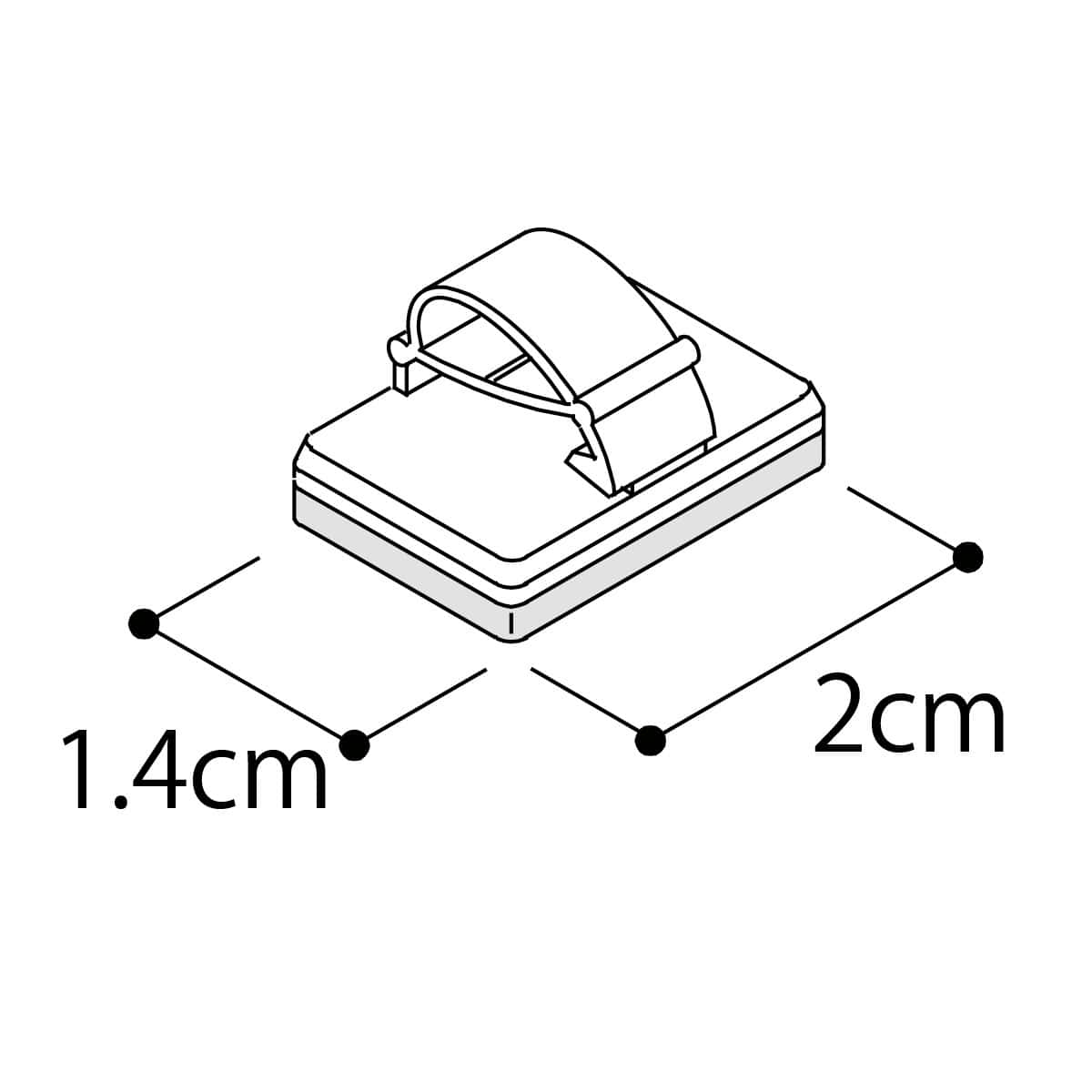 【10個】マグネットコード押さえ ブラック