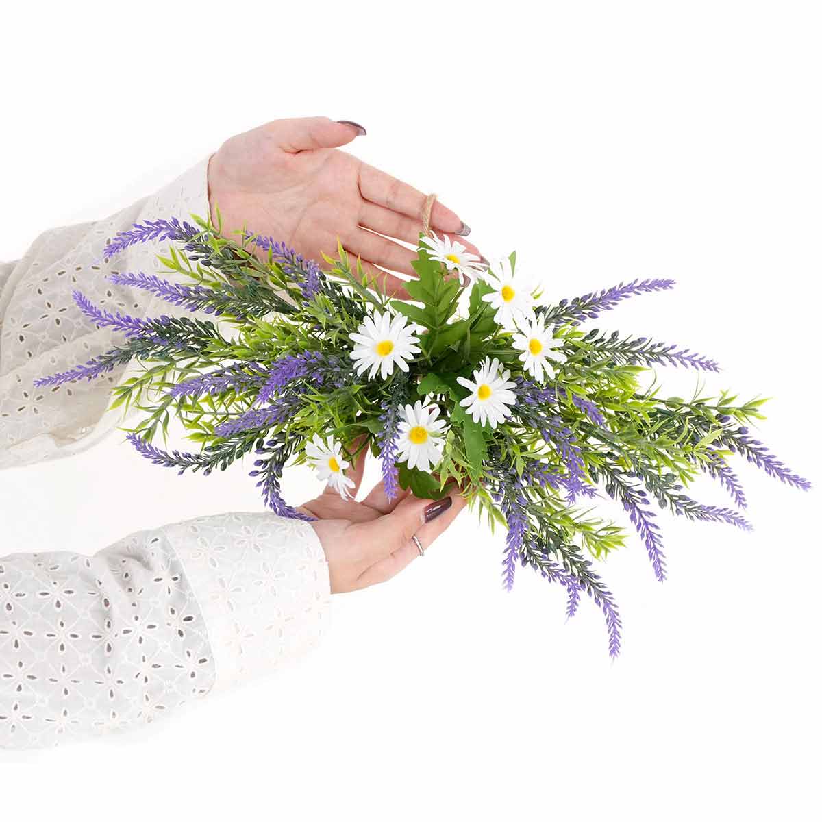 ラベンダーワイド40cmスワッグ(造花)