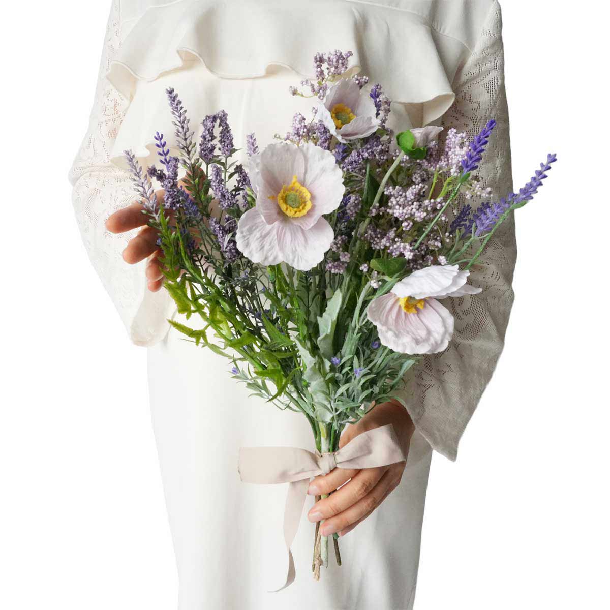 ラベンダー造花スワッグ43cm