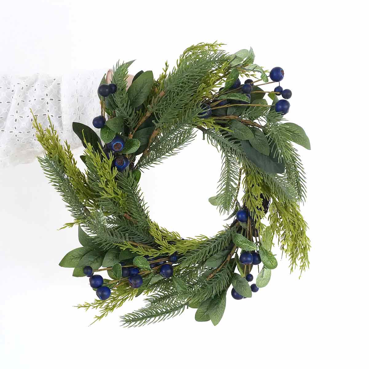 グリーンリース40cm　(造花)