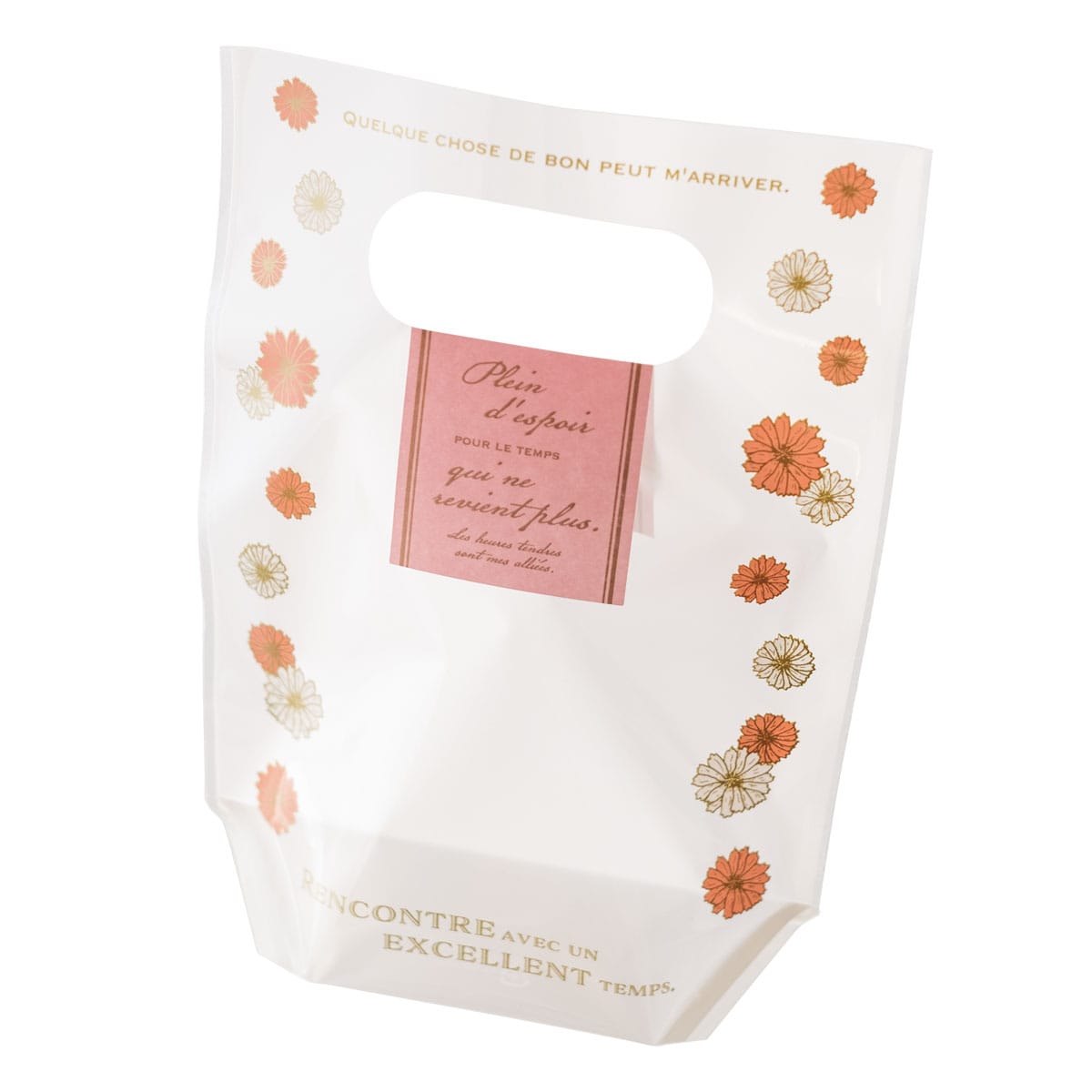 (1)ホワイト 14[9]×18×底マチ5cm