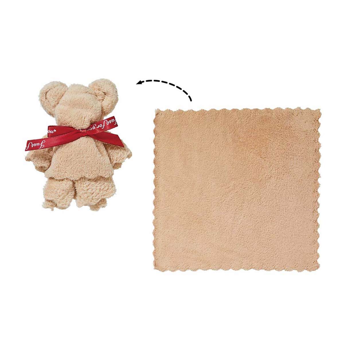 100個 ふんわりベアタオルハンカチ