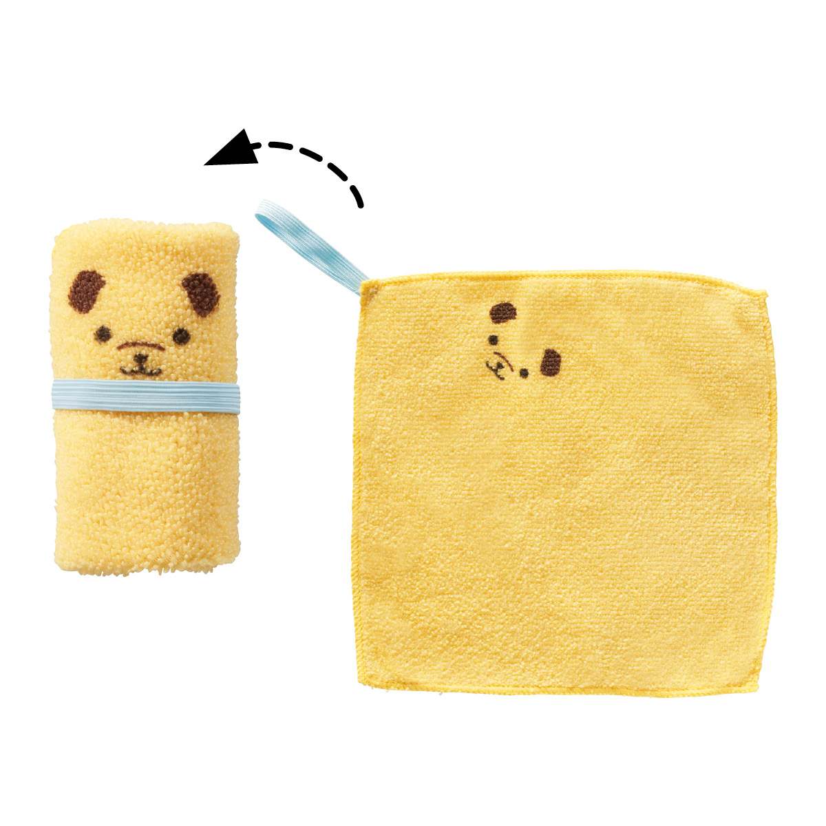 80個 なかよしアニマルタオルハンカチ