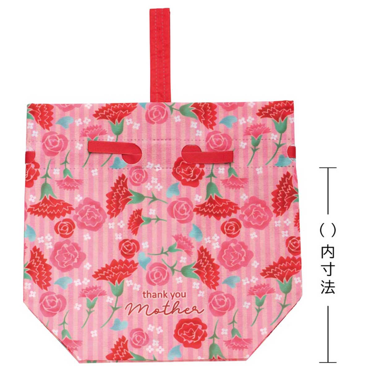 20枚 手提げ巾着 母の日カーネーション