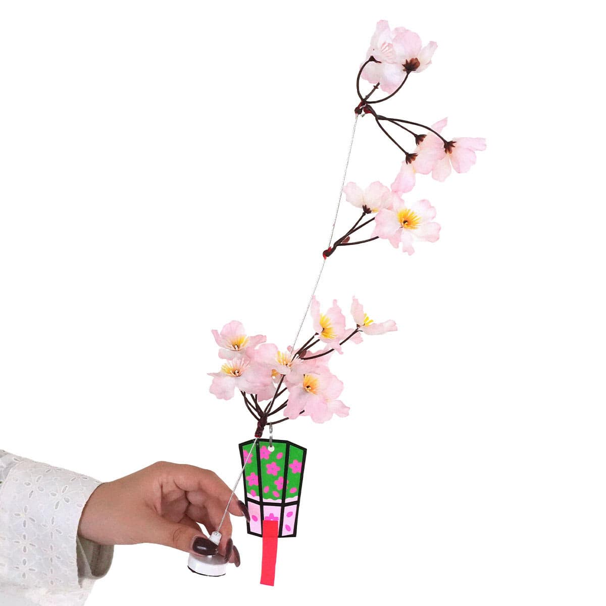 2個 小桜ぼんぼりマグネットスタンド