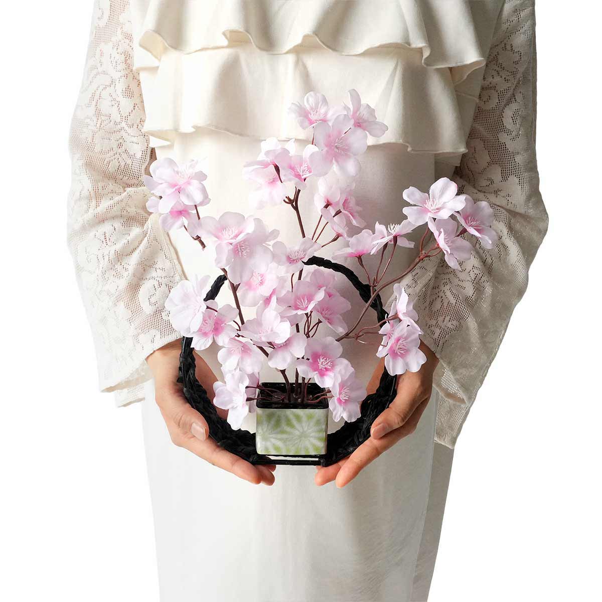 桜満月アレンジ(造花)