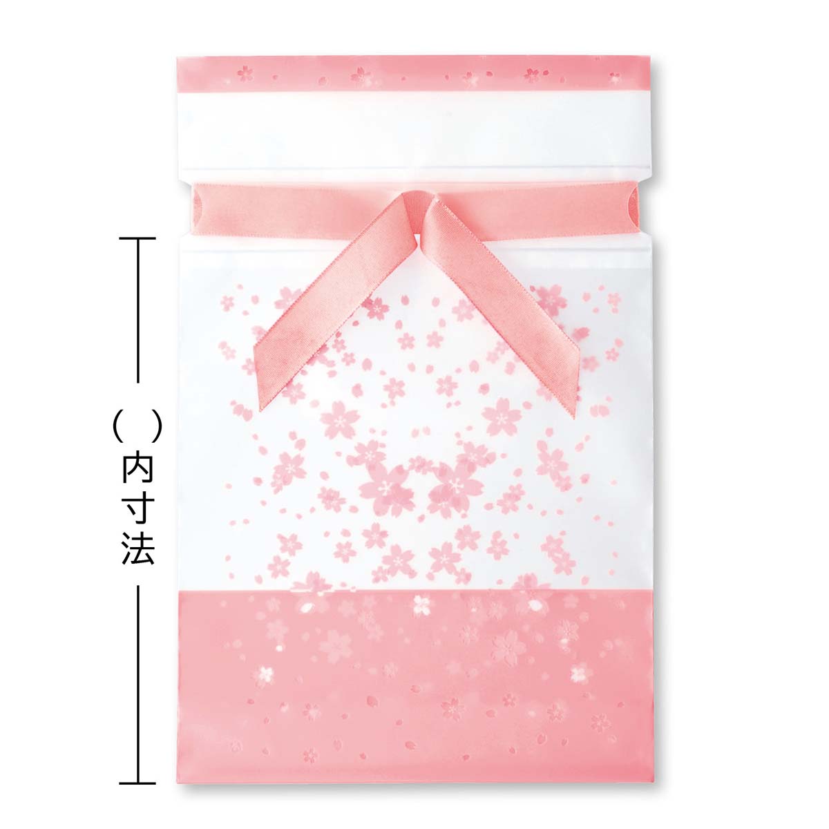 【20枚】 リボン付きギフトバッグ さくら