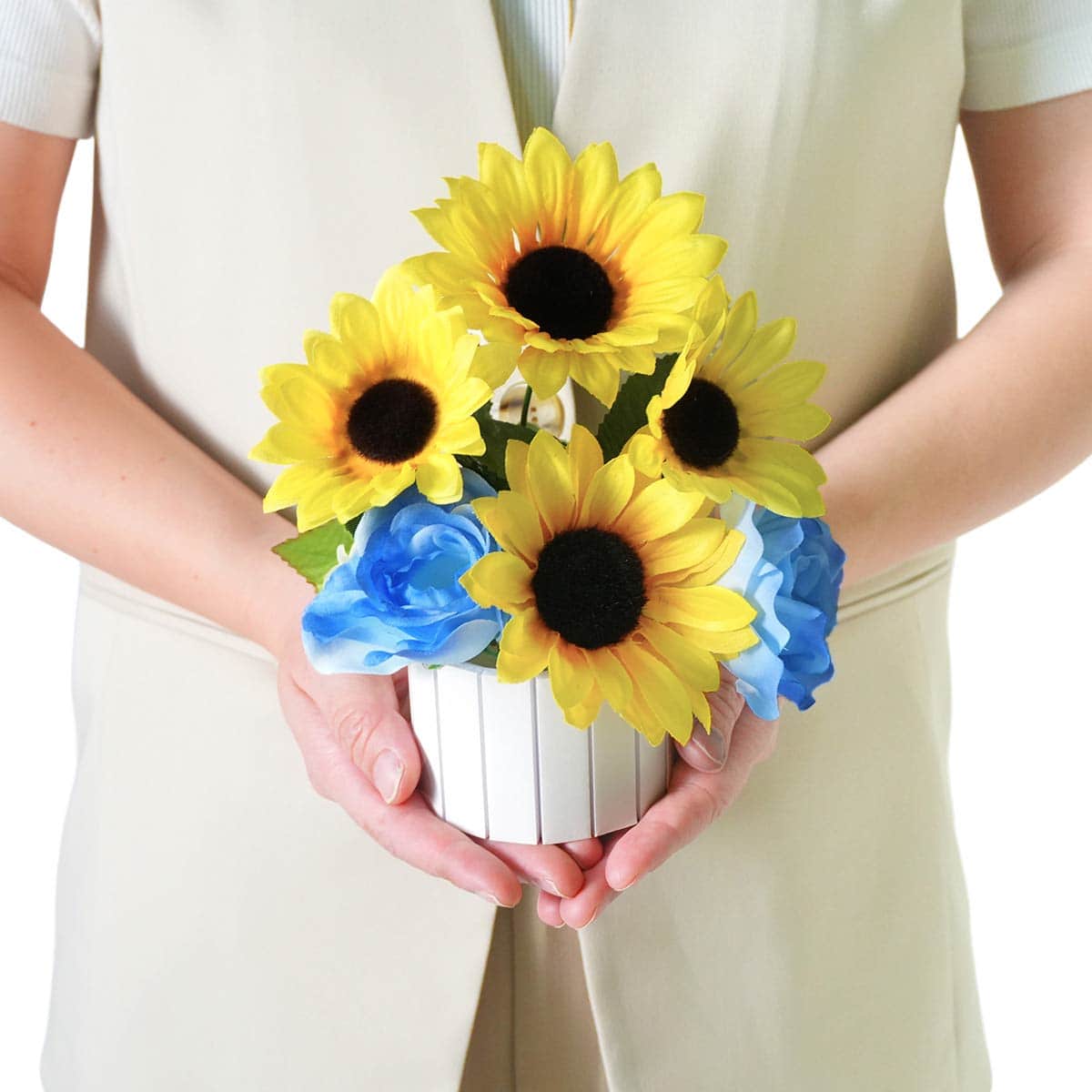 スカイサンフラワー造花アレンジ