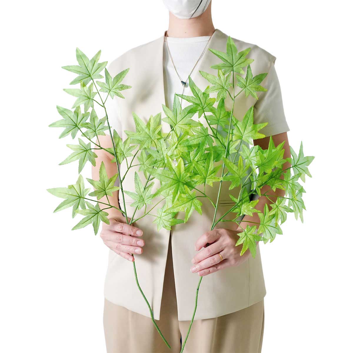 6本 楓スプレーセット67cm　(造花)