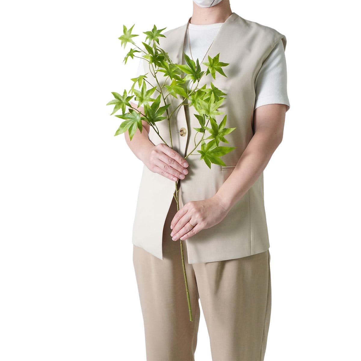 青もみじ大枝(造花)76cm