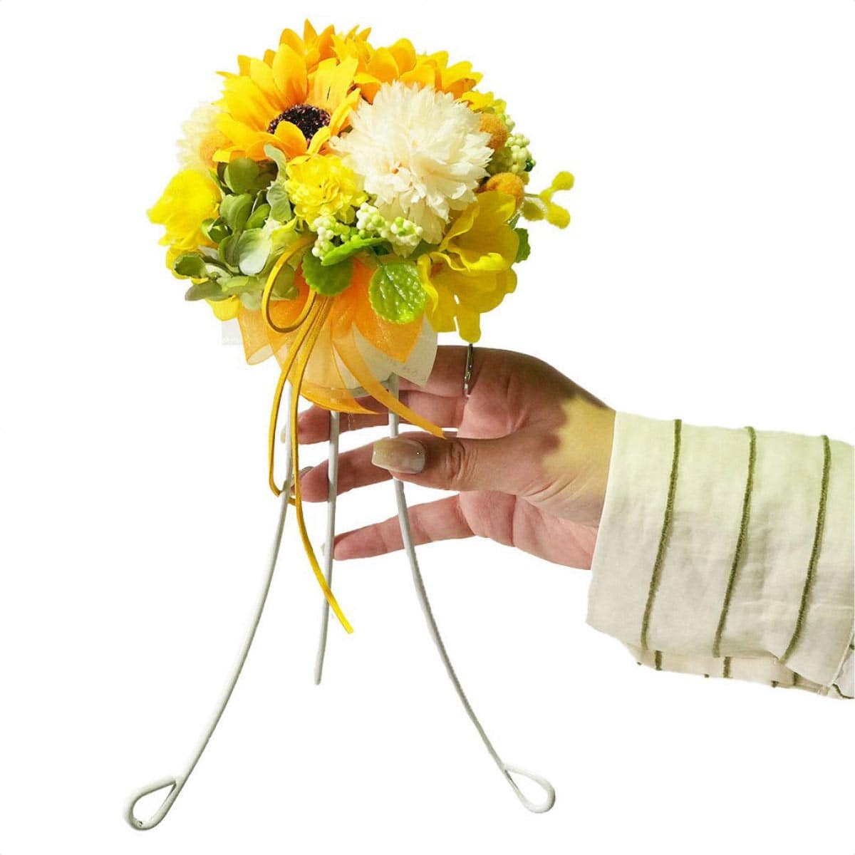 ひまわり造花スタンド高さ30cm