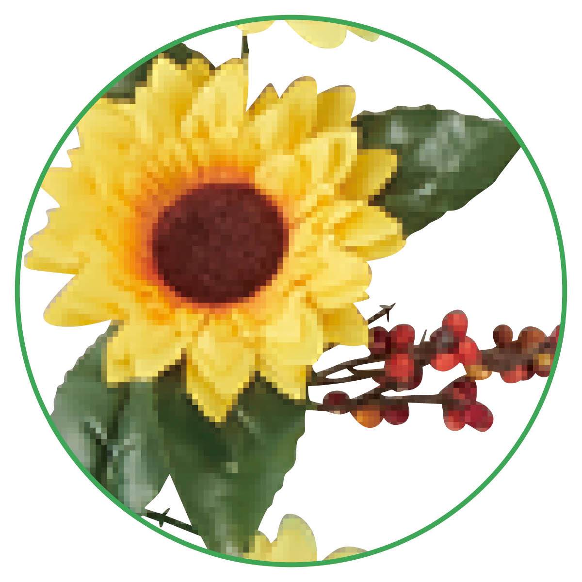 ひまわり造花ガーランド デラックス