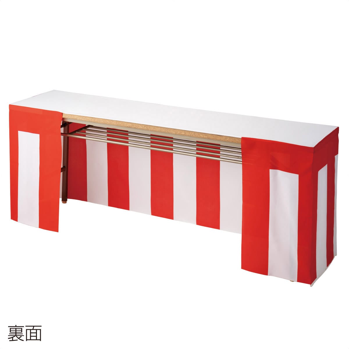 紅白テーブルクロス（長机サイズ）