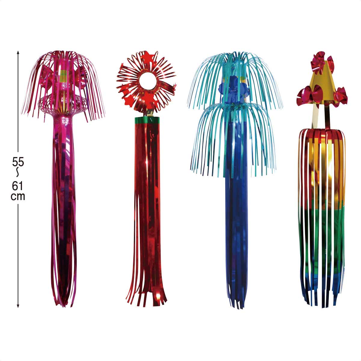 32個 七夕ミニ吹き流し4種アソートセット