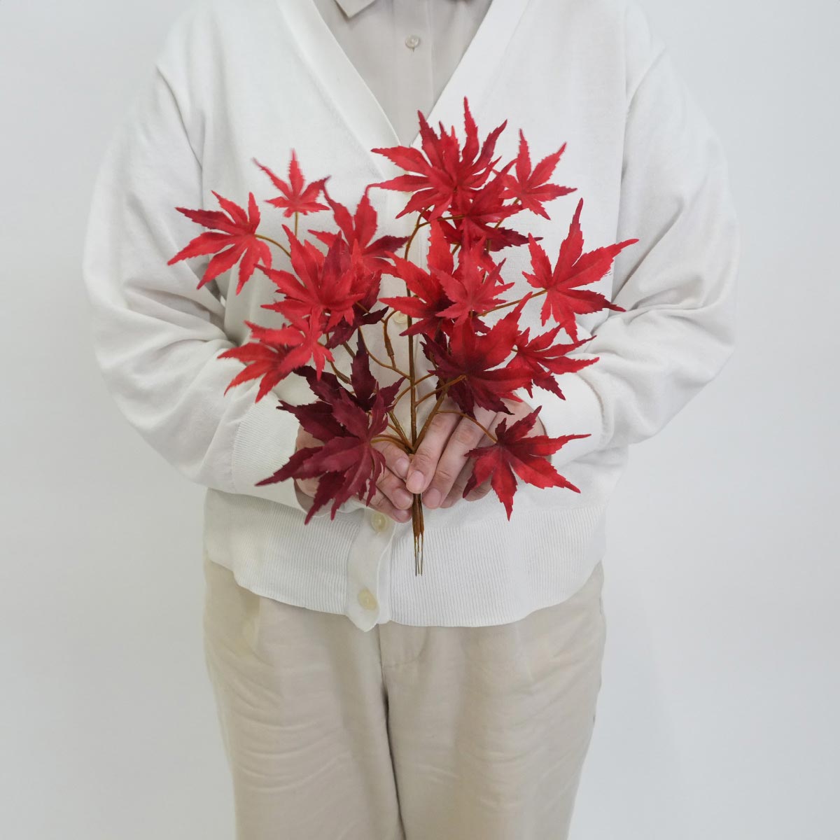 紅葉造花ピック28cm