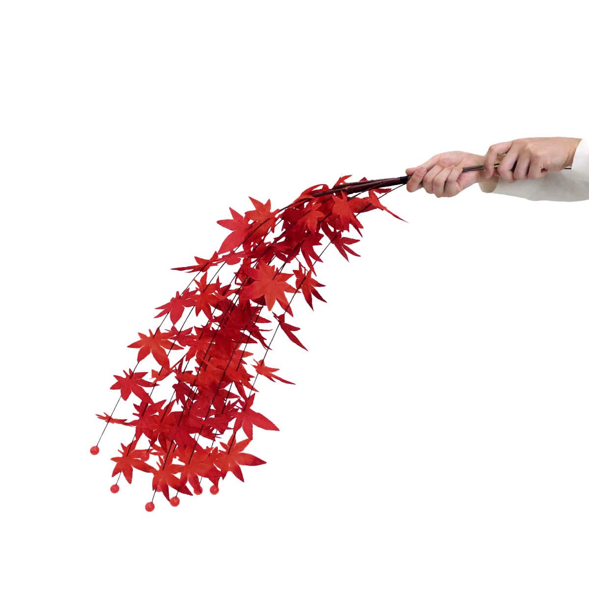 2本 紅葉造花シダレスプレー100cm