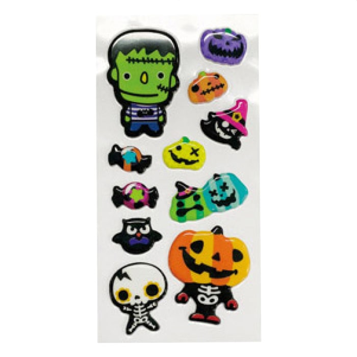 【500枚】ハロウィンぷっくりミニシール