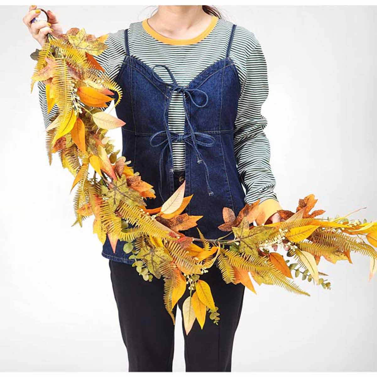 オータムリーフガーランド120cm(造花)