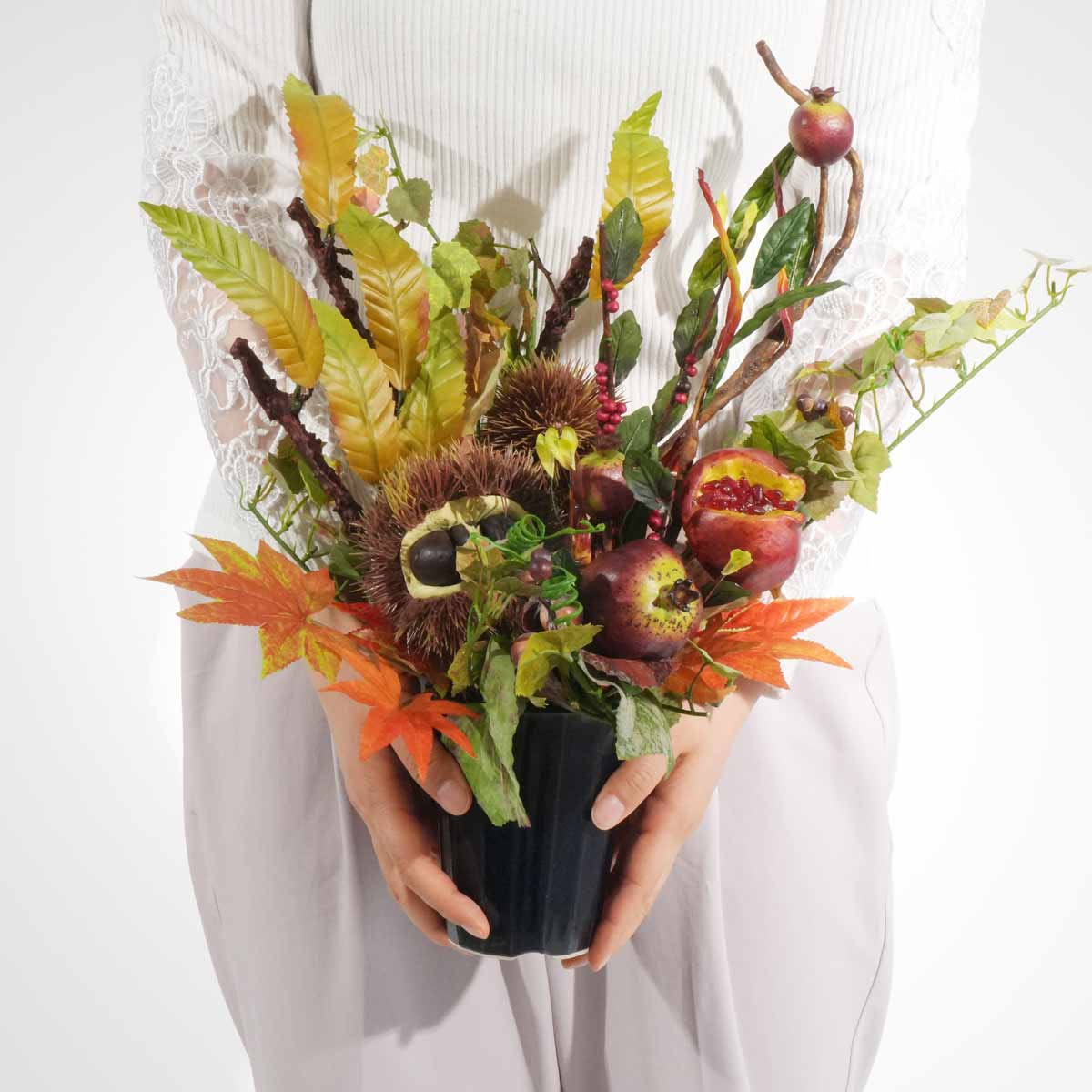 オータムフルーツアレンジ高さ50cm（造花）