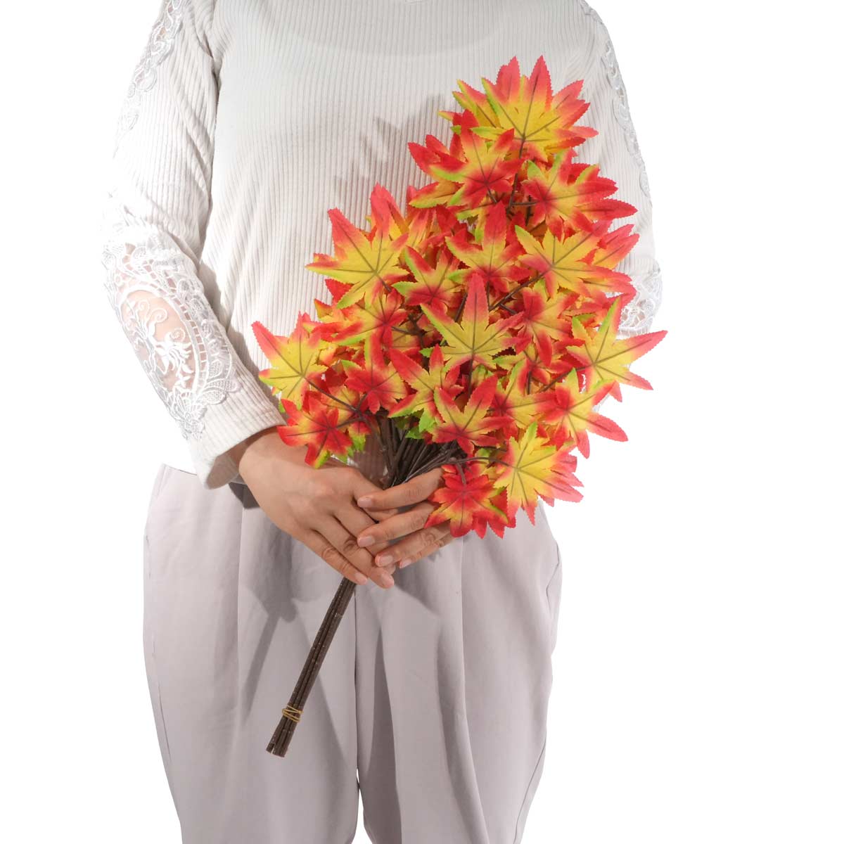 6本 もみじスプレー59cm(造花)