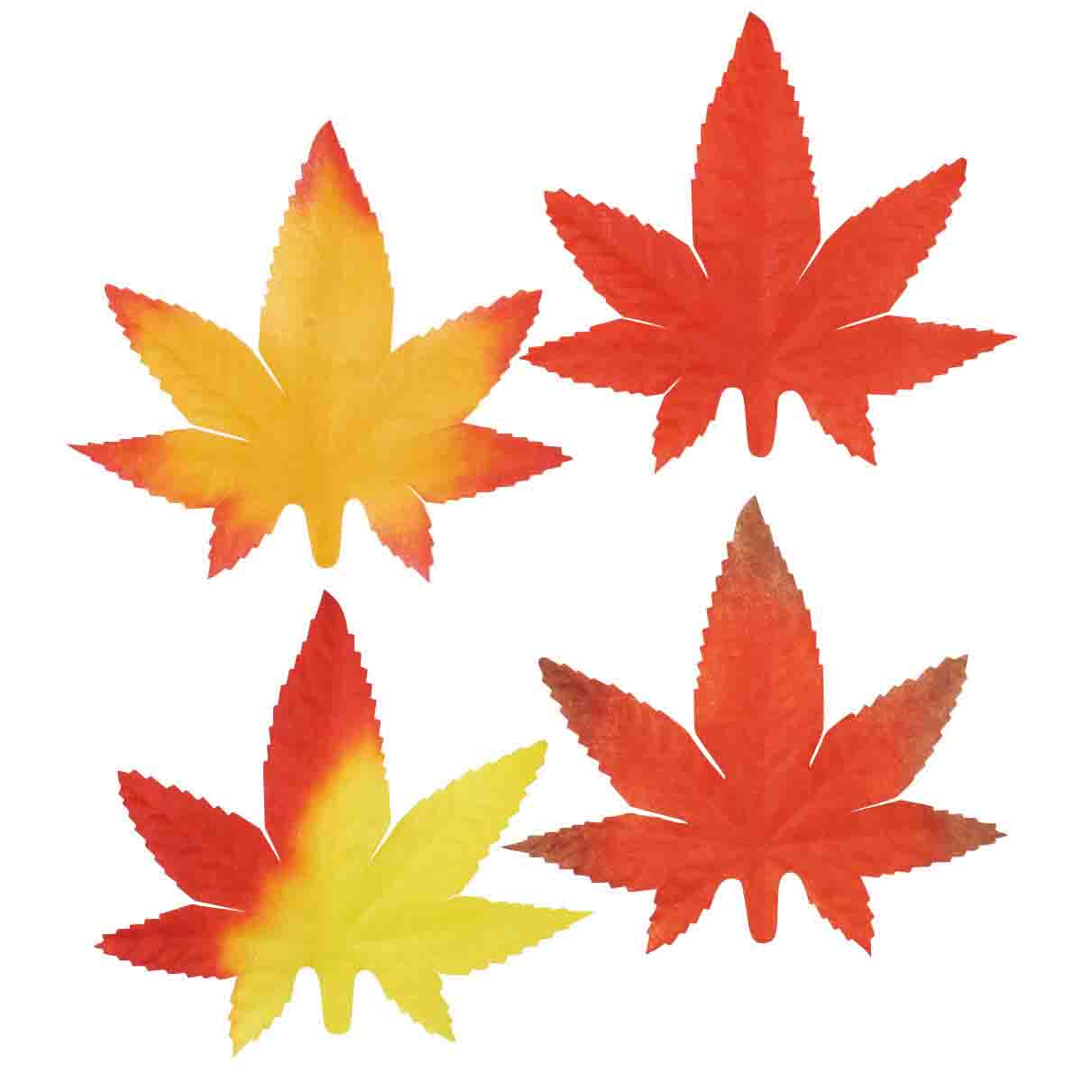 50枚 落ち葉セット もみじ（造花）