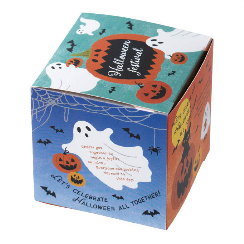 【20枚】キューブボックス ゴーストハロウィン
