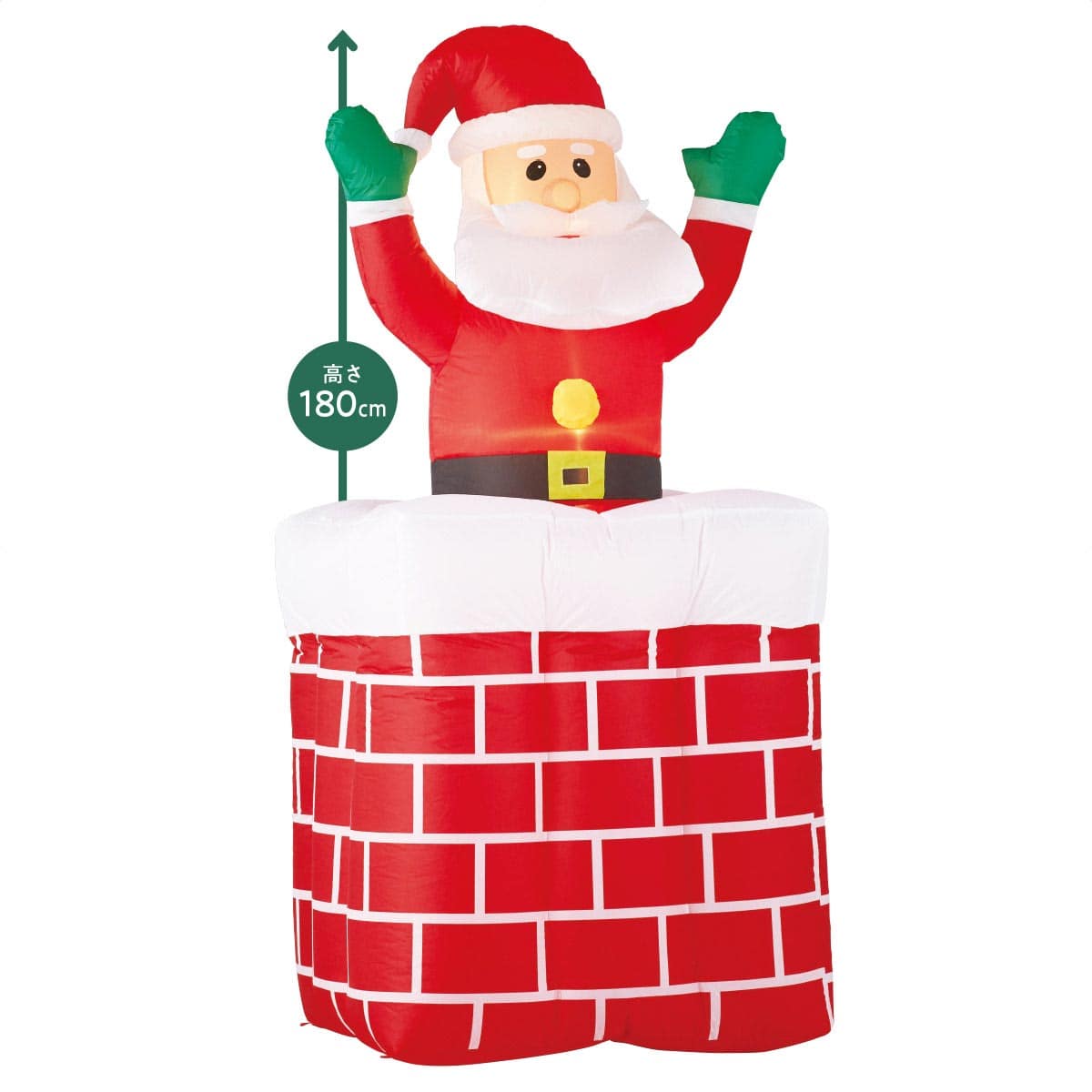 ムービングエアブロードール えんとつサンタ