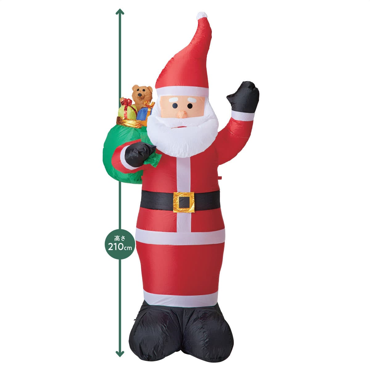 特大エアブロードール スマイルサンタ