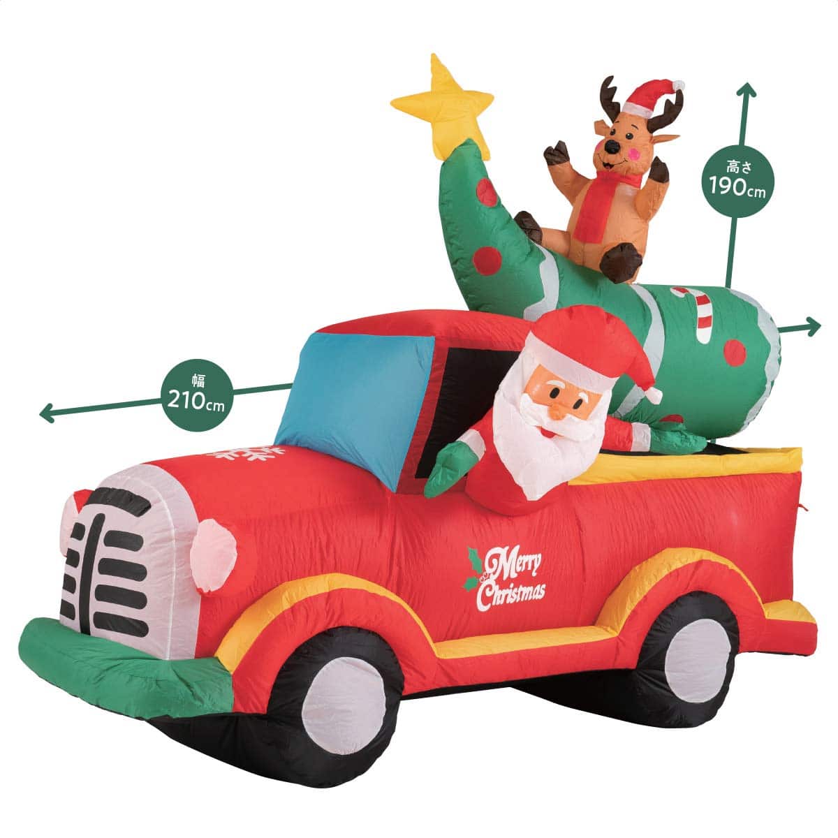 特大エアブロードール ドライビングサンタ