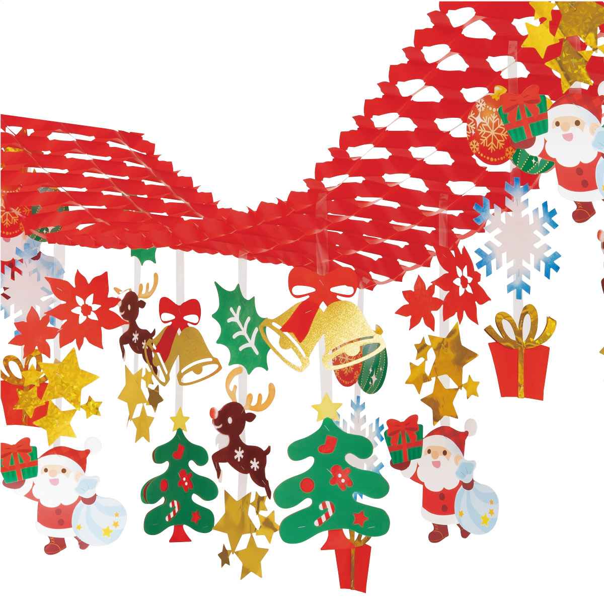 キラキラサンタプリーツハンガー