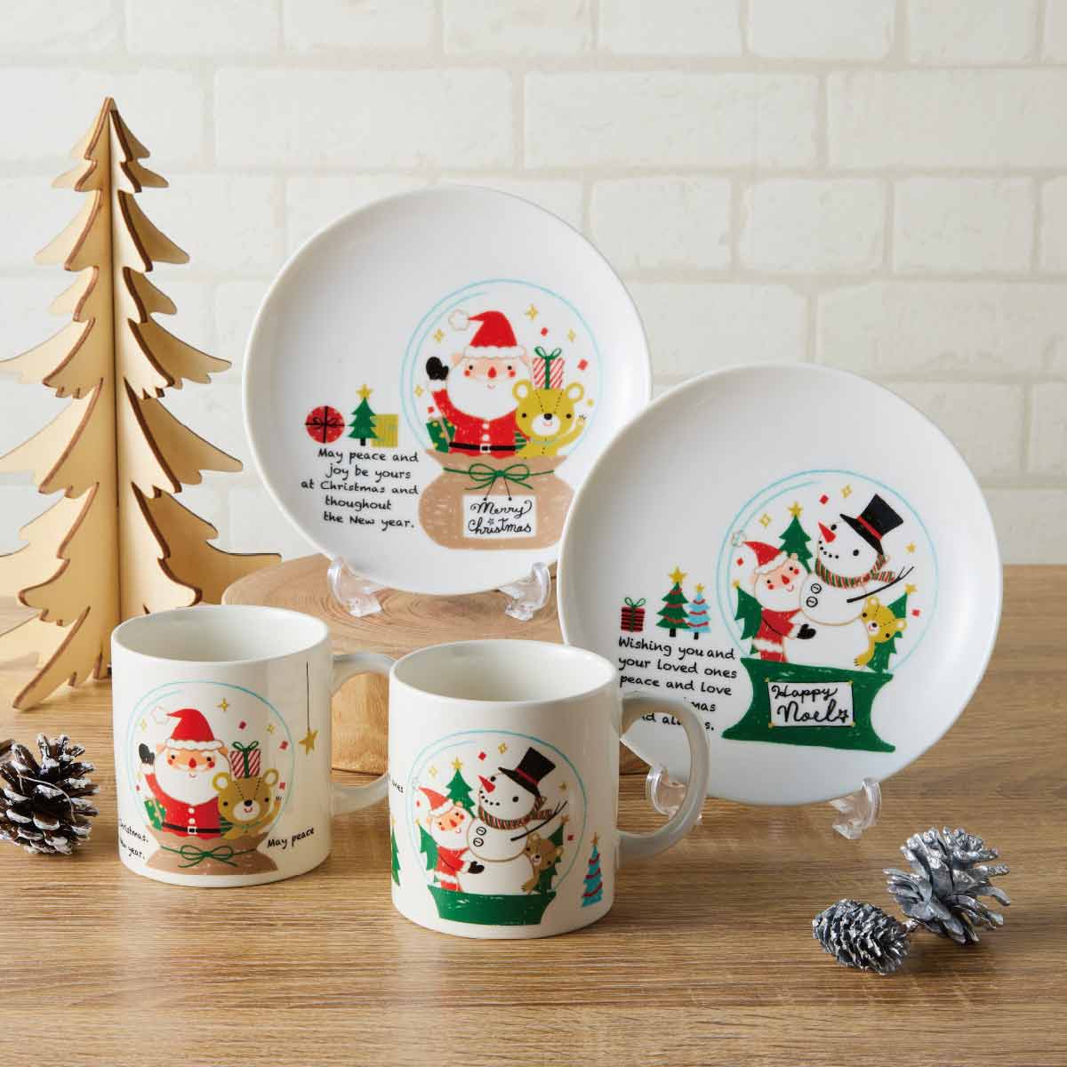 60個 クールノエル スノードーム柄 マグカップ