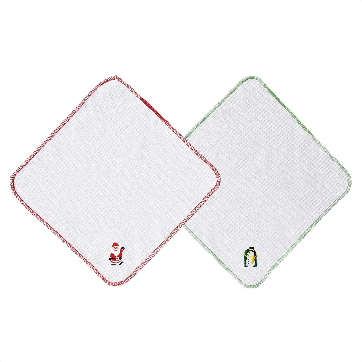 96セット クリスマス刺しゅうキッチンクロス(2枚組)