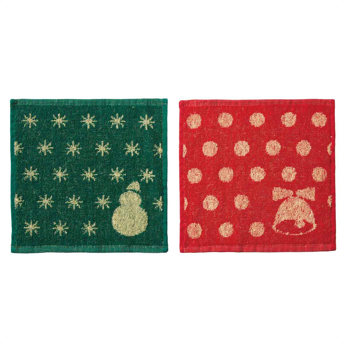 100枚 クリスマス･ジャガードタオルハンカチ