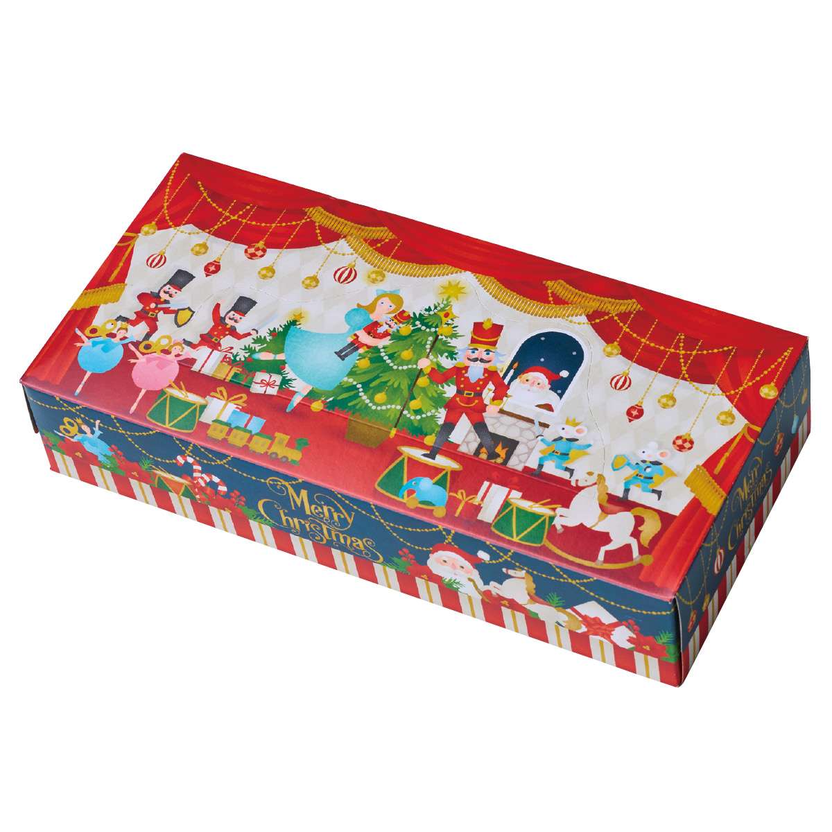 60個 クリスマス柄ティッシュ