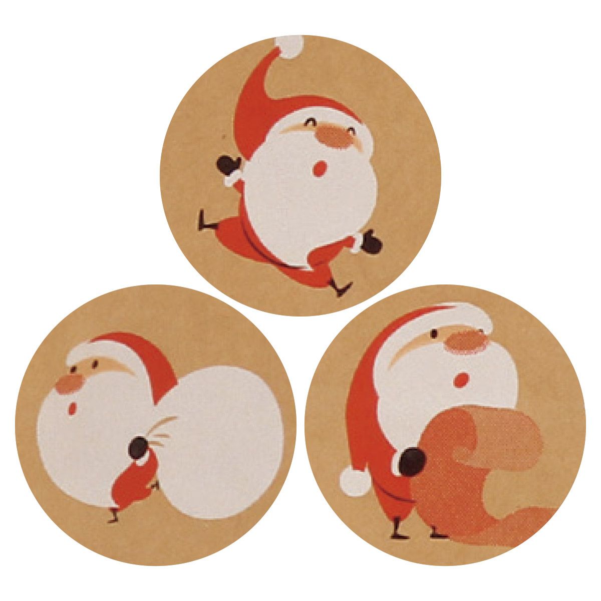 50枚 手提げ紙袋 豆サンタクラフト幅18×奥行10.5×高さ22.5cm