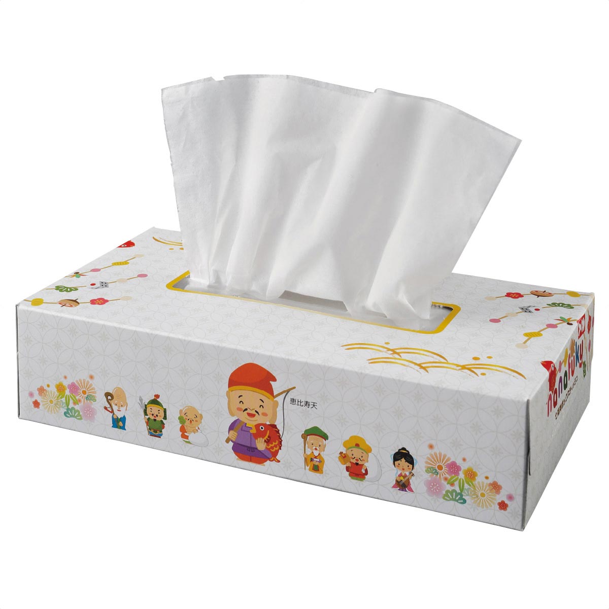 70個 七福神ボックスティッシュ