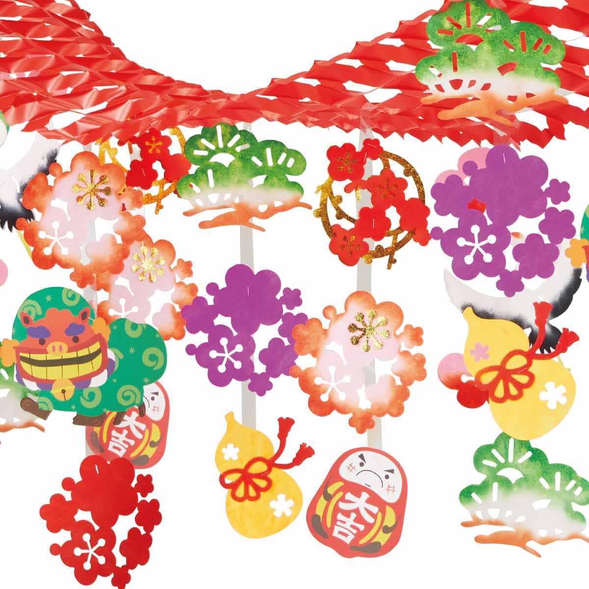 優美獅子舞プリーツハンガー