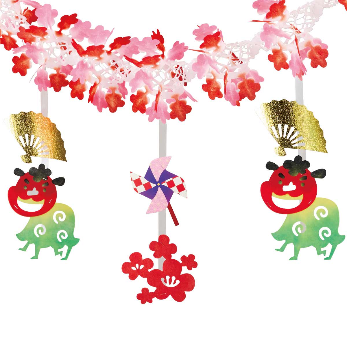 お正月獅子舞ガーランド