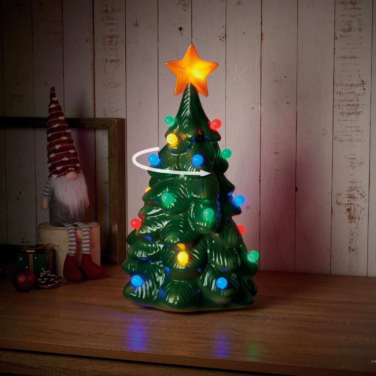 LED回転クリスマスツリー60cm