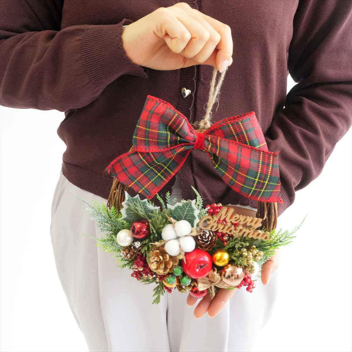 (1)チェックリボン