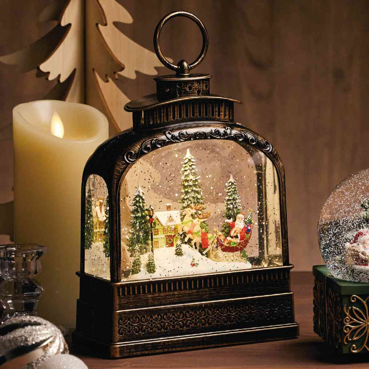 LEDスノーイングライト クリスマスシーン